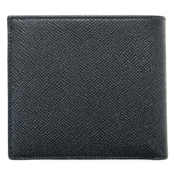 名入れ】 ブルガリ 財布 二つ折り メンズ 本革 ブランド ブラック