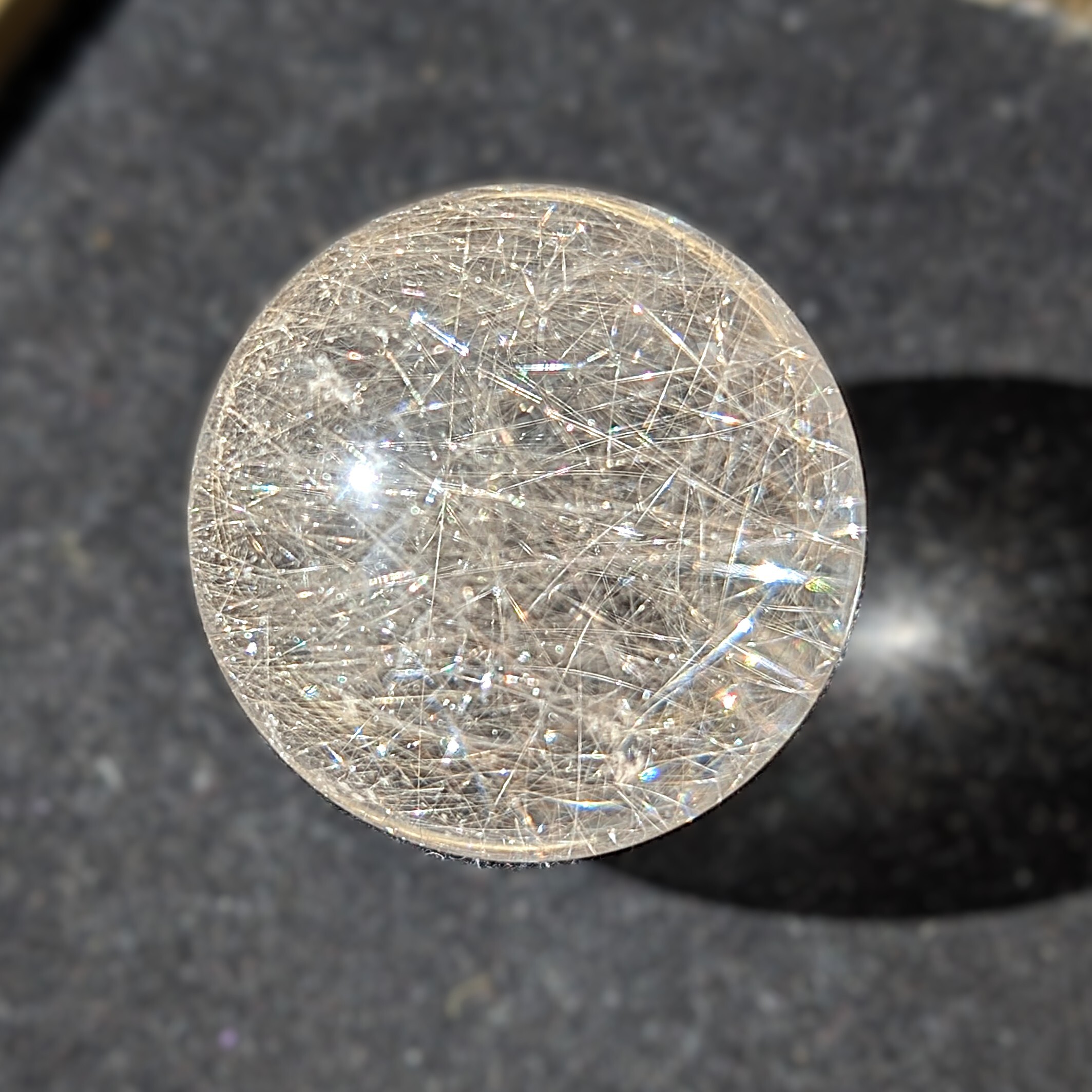 ルチルクォーツ スフィア 33ミリ 最強針水晶 エナジー 天然石 ストーン
