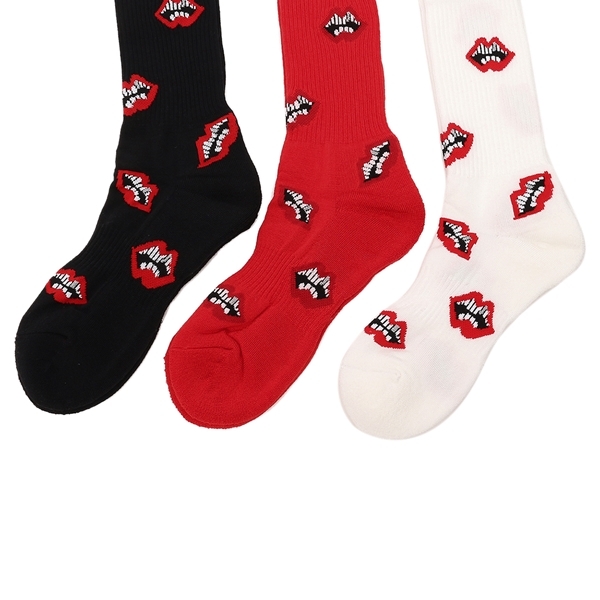 クロムハーツ ソックス 靴下 ホワイト レッド メンズ CHROME HEARTS