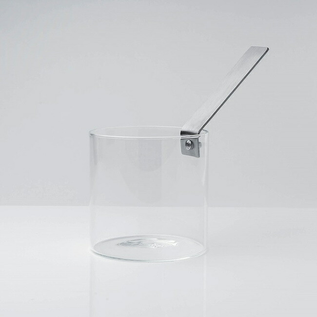 knIndustrie THE KETTLE ガラスの片手ポット[ガラス 鍋 直火 ガラス鍋