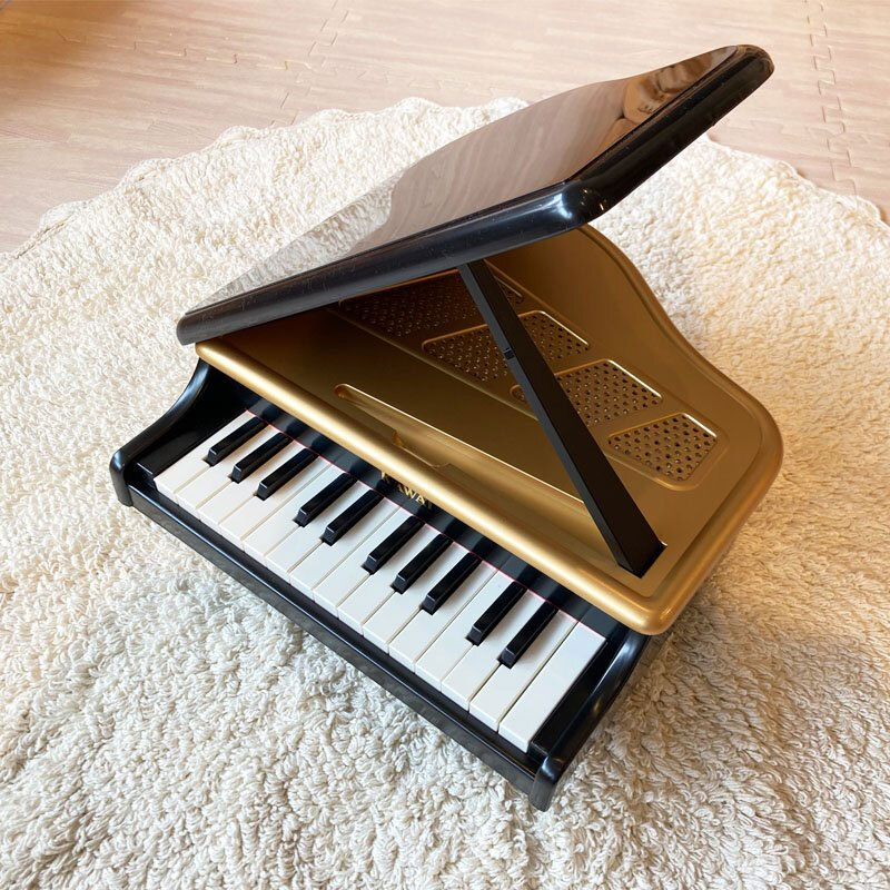 楽器のおもちゃ カワイ ミニグランドピアノ P-25 黒 | 誕生日