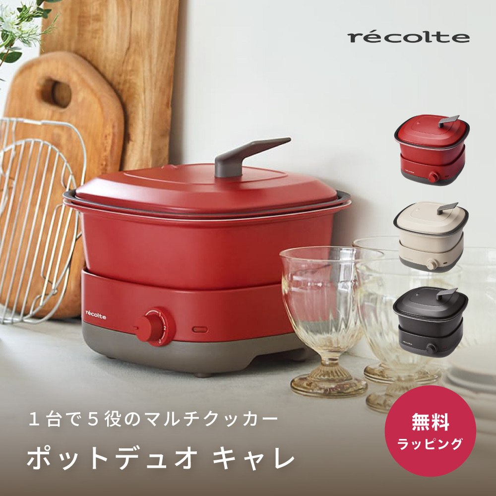 Recolte レコルト ポットデュオ キャレ POT DUO carre RPD-4ホット