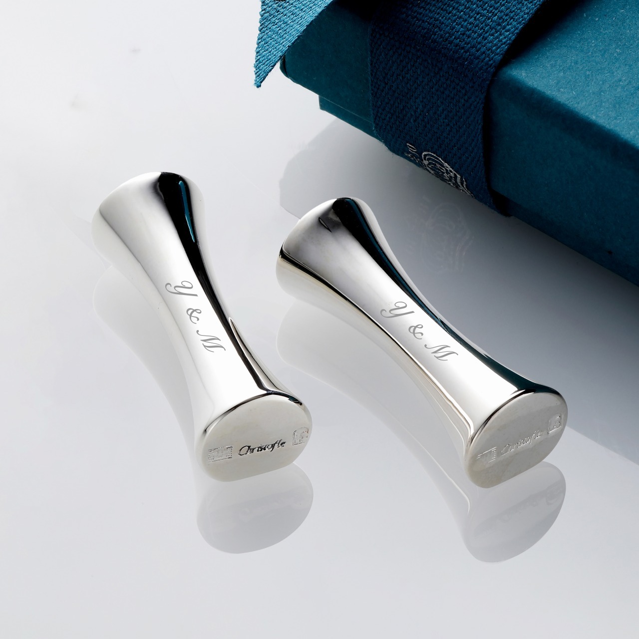 クリストフル Christofle 箸置き ペア ユニ シルバーコーディング 名