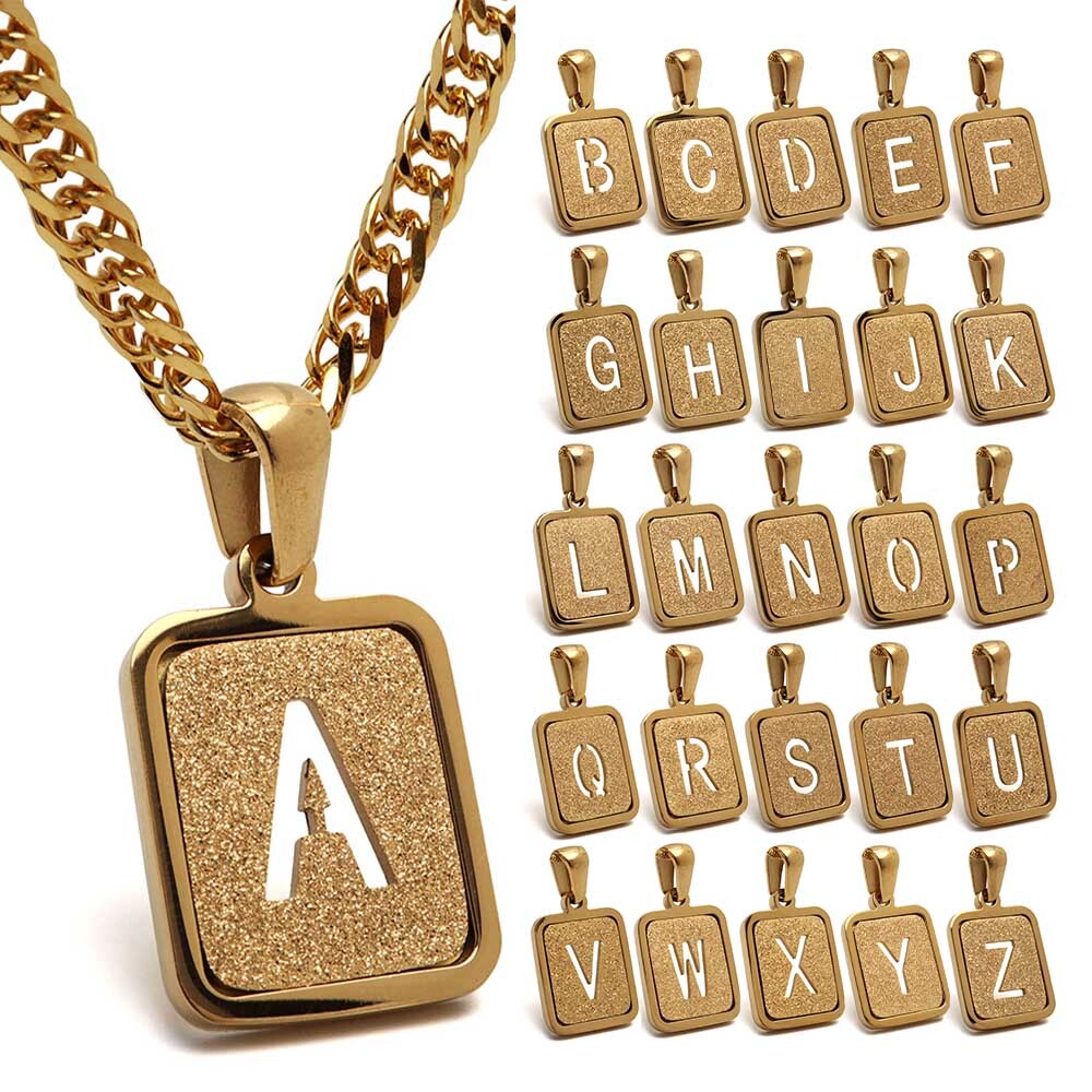 イニシャルネックレス アルファベットネックレス ゴールド メンズ