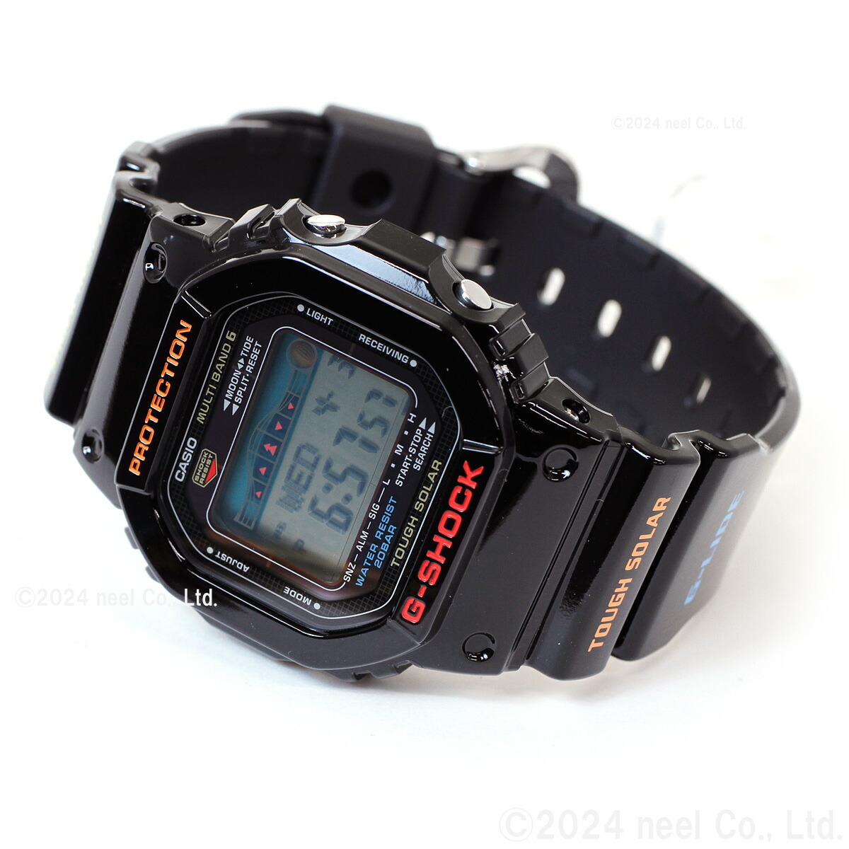 G-SHOCK 電波 ソーラー 電波時計 ブラック カシオ Gショック G-LIDE