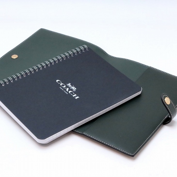 コーチ COACH ブックカバー ノートカバー メンズ ノートブック ノート