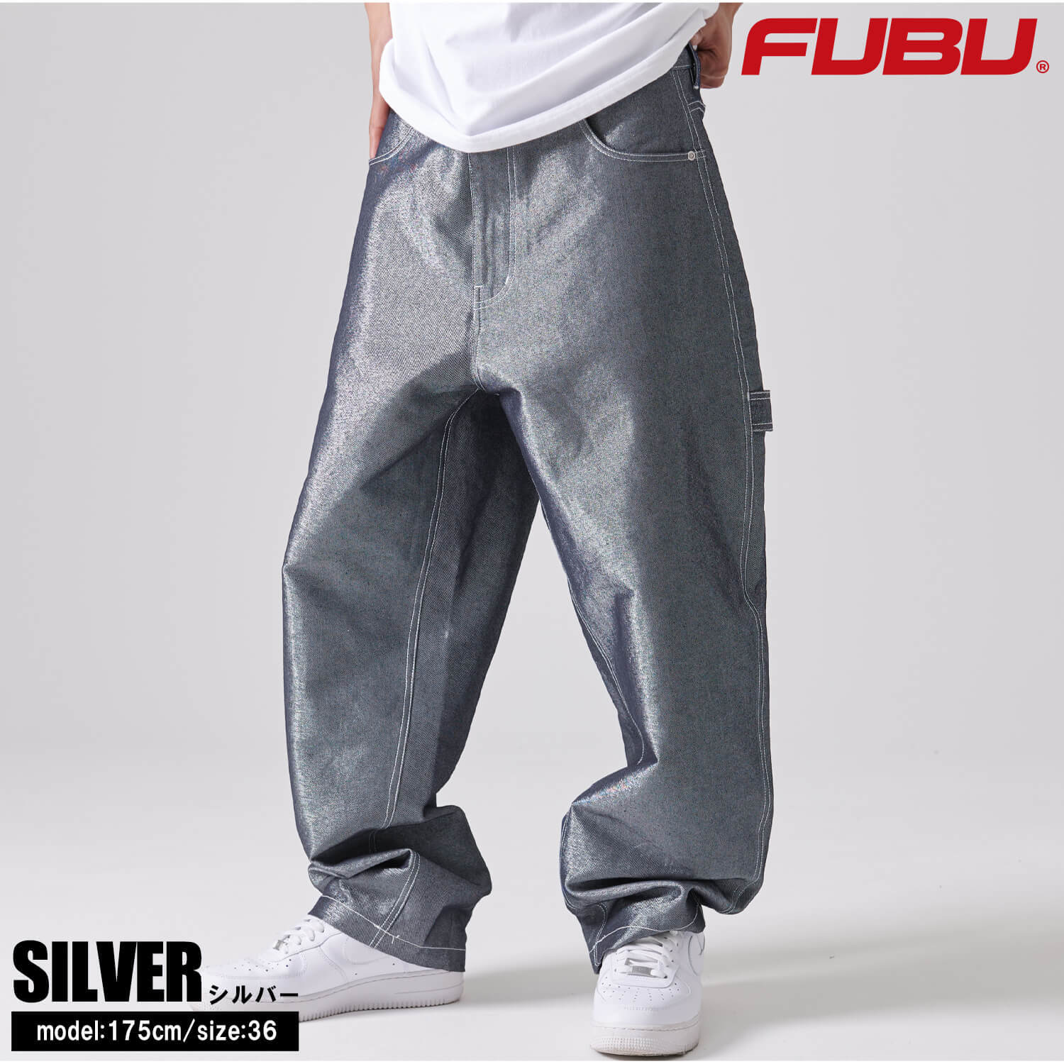 FUBU フブ デニムパンツ メンズ ロングパンツ ワイドパンツ ジーパン G