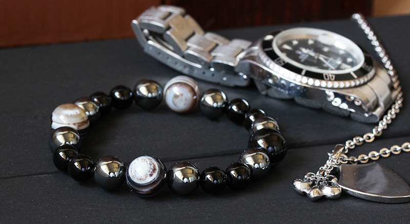 パワーストーン ブレスレット メンズ 魔除け 厄除け 祈願 12mm 天眼