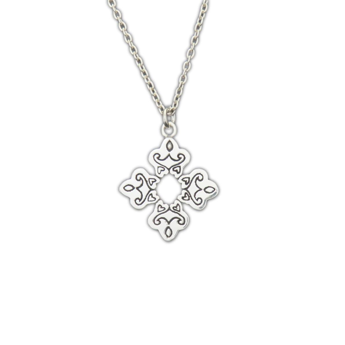 アイヌ文様ネックレス 黒 シルバー925 【刻印無料】 アイヌ アイヌ文様