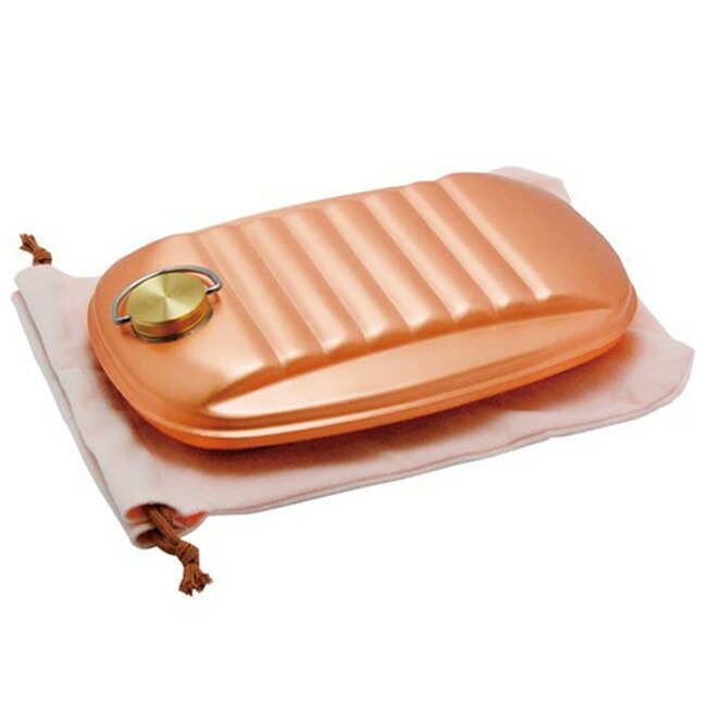 新光堂 純銅湯たんぽ 袋付 大 2.3L S-9395L[湯たんぽ 銅 純銅製 銅製