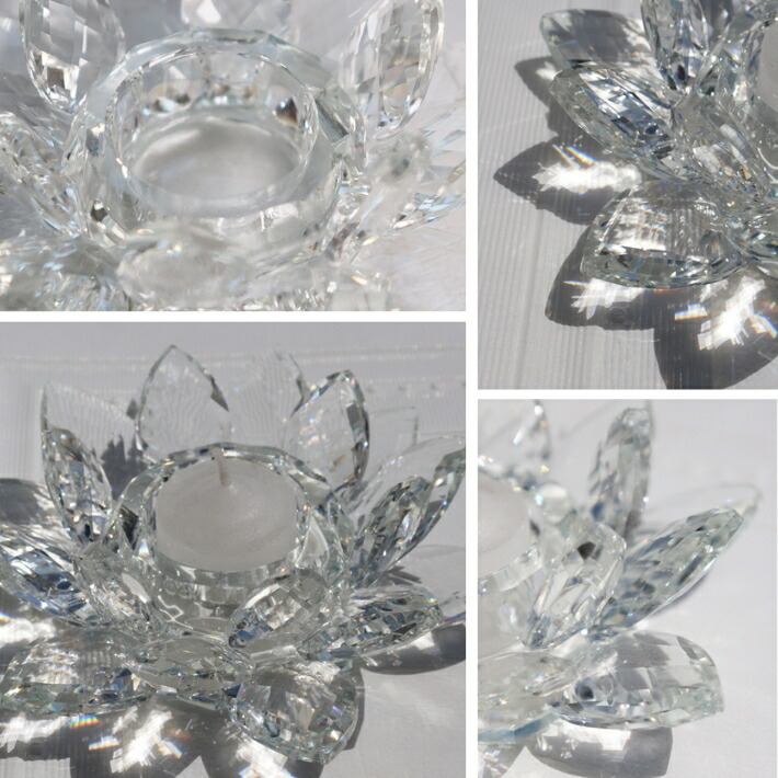 美しい虹色の光がお部屋に・・・ ロータス クリスタル ガラス