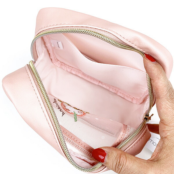 モフサンド mofusand もぎたてにゃん ボックスポーチ (ピンク