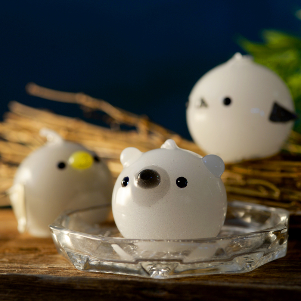 ぷにぷに しろくまキャンドル | はちみつバニラの香り | 国内生産