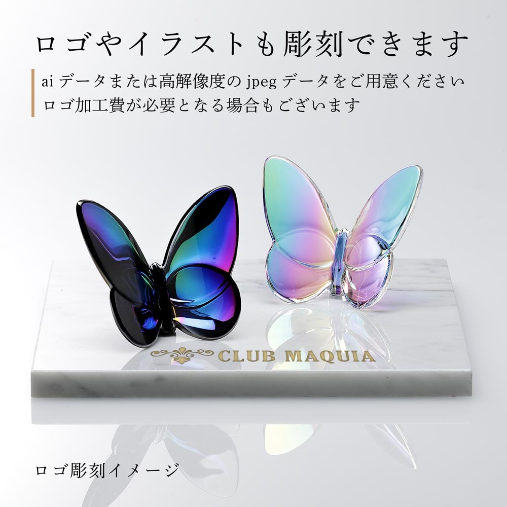 Baccarat ラッキー バタフライ 置物 セット 正規店入荷】【名入れ代込