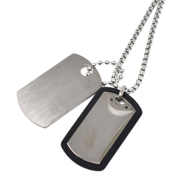 DIESEL ディーゼル ネックレス ドッグタグ ダブルプレート ペンダント