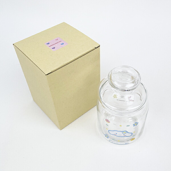 サンリオ シナモロール カオハナ ガラスキャニスター 食器 キッチン