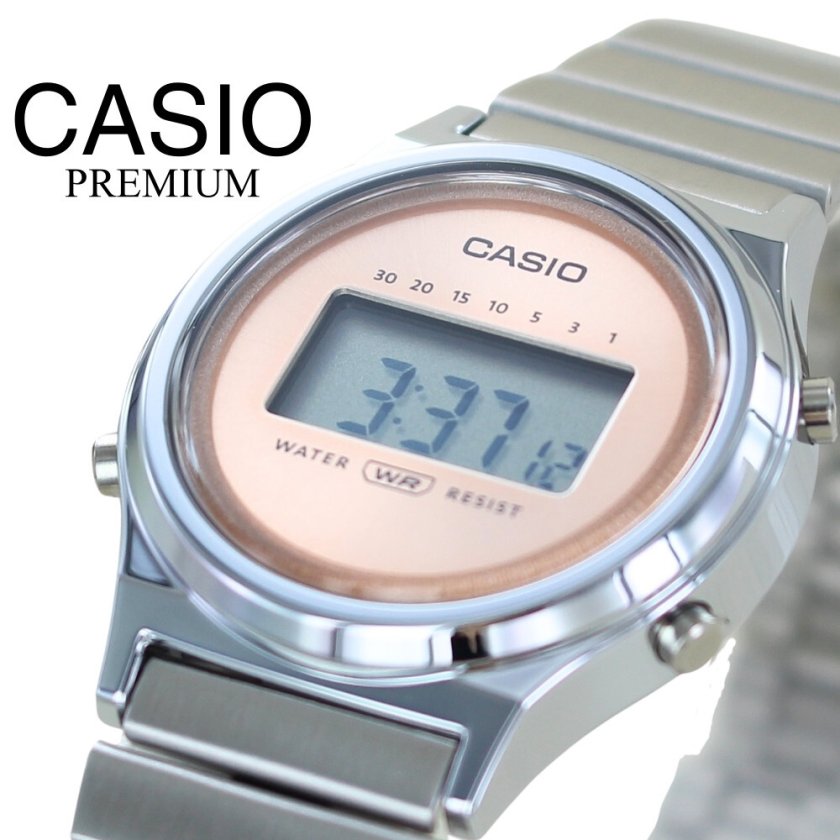カシオ スタンダード デジタル 腕時計 レディース 母の日 シルバー