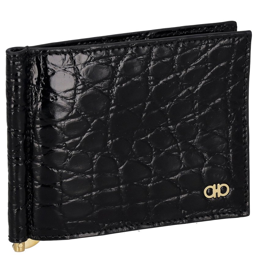 フェラガモ Ferragamo カードケース 名刺入れ マネークリップ付き