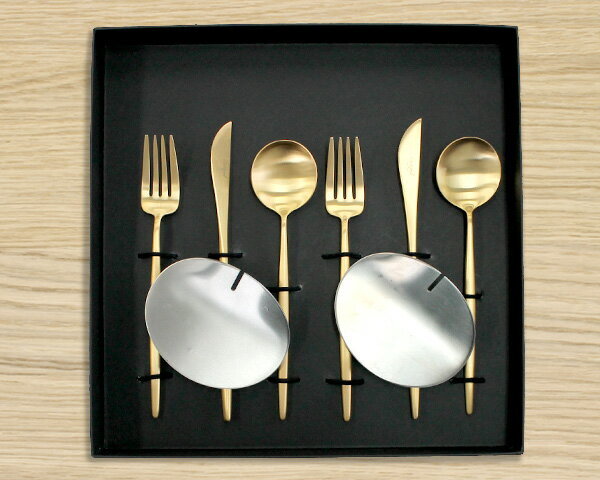 クチポール ムーンマット ゴールド デザートセット（デザートナイフ