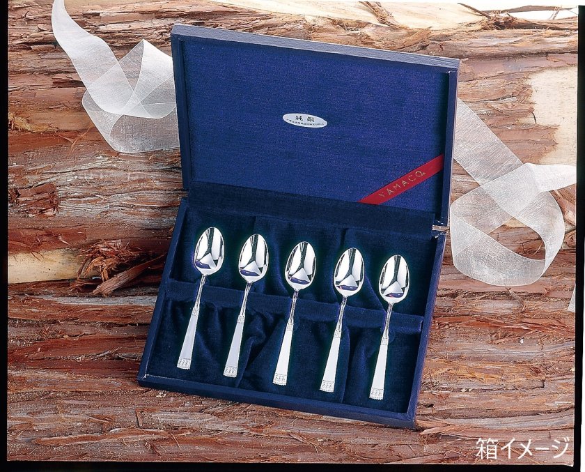YAMACO 純銀スプーン シルバーストーリー「クリスティーナ」5本