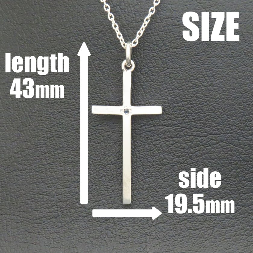 クロスネックレス シルバー925 【刻印無料】 十字架 クロス ネックレス