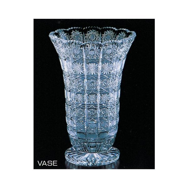 ボヘミアングラス 500PKカット 花瓶（フラワーベース） - 【コリーネ