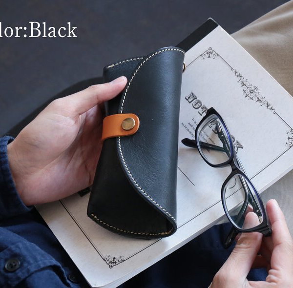 メガネケース 栃木レザー シュリンクレザー 日本製 全4色 本革 Jamale