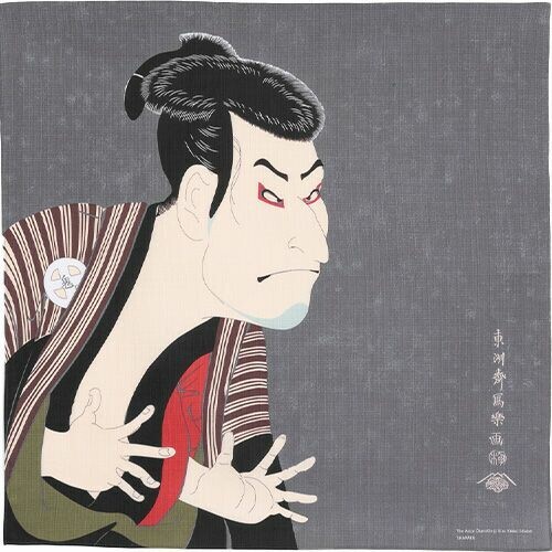 風呂敷 ふろしき 綿100% 日本製 48×48 浮世絵 歌舞伎 東洲斎写楽 和風