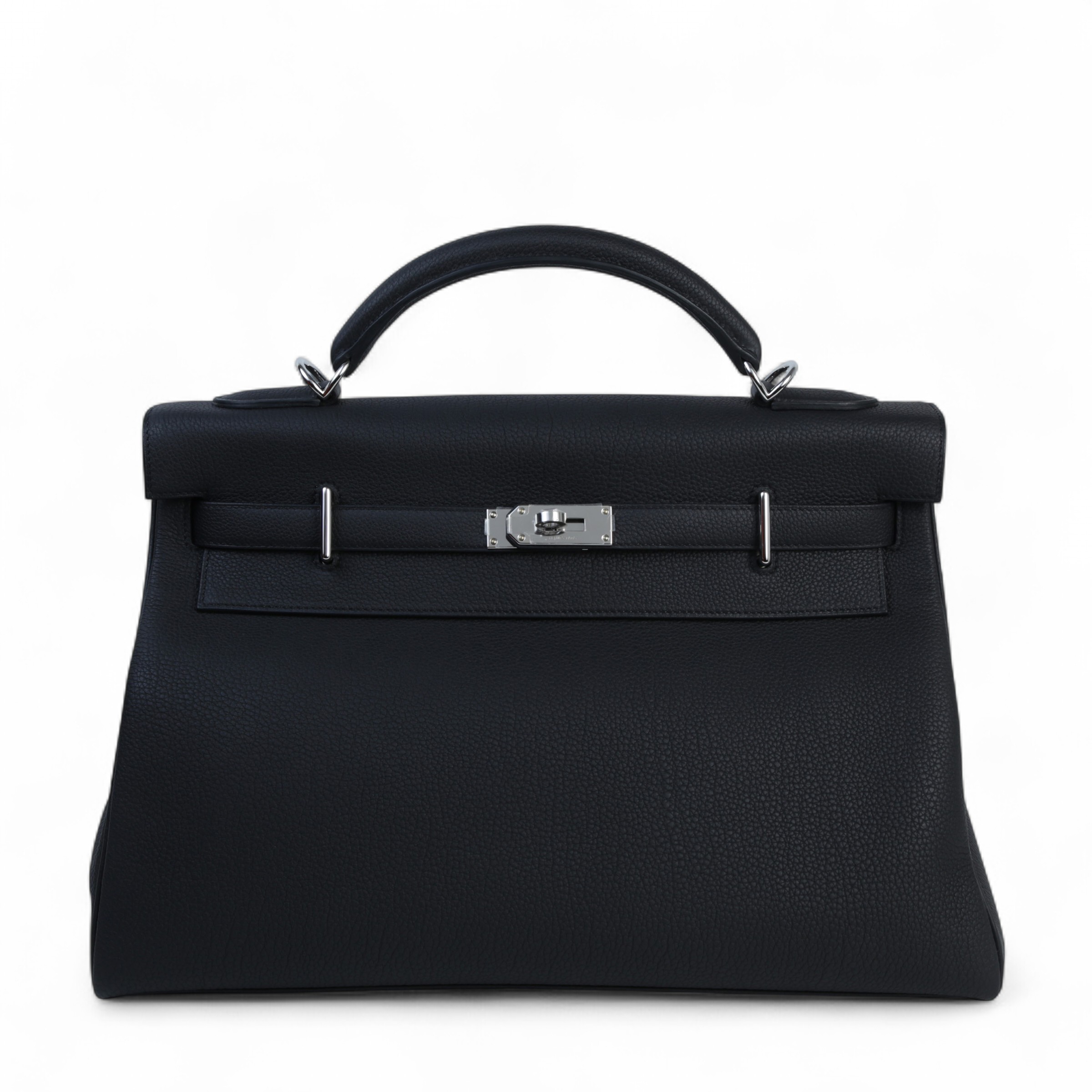 ランク N 新品 HERMÈS エルメス ケリー42 マキシ ブラック (89) トゴ