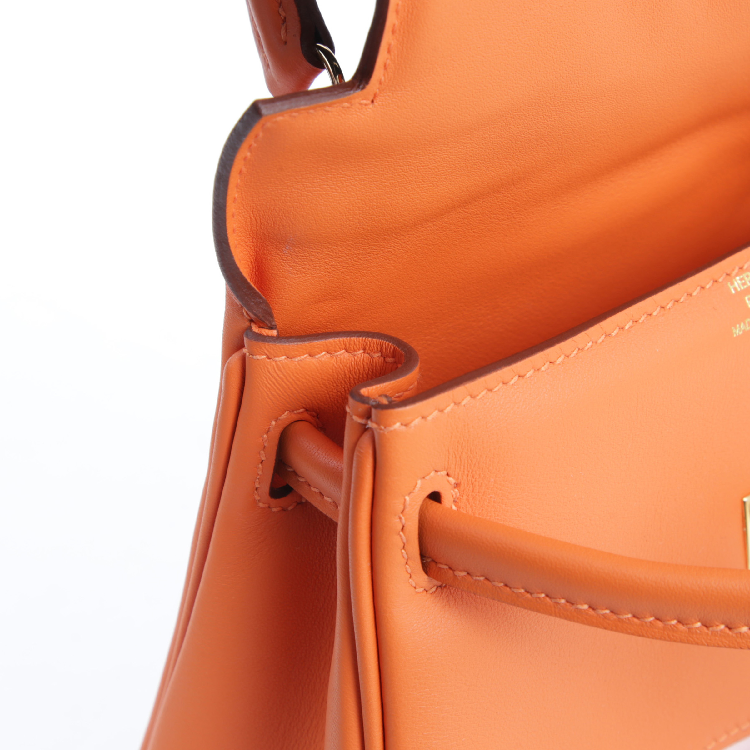 ランク N 新品 HERMÈS エルメス ケリードール オレンジ (93) ローズ