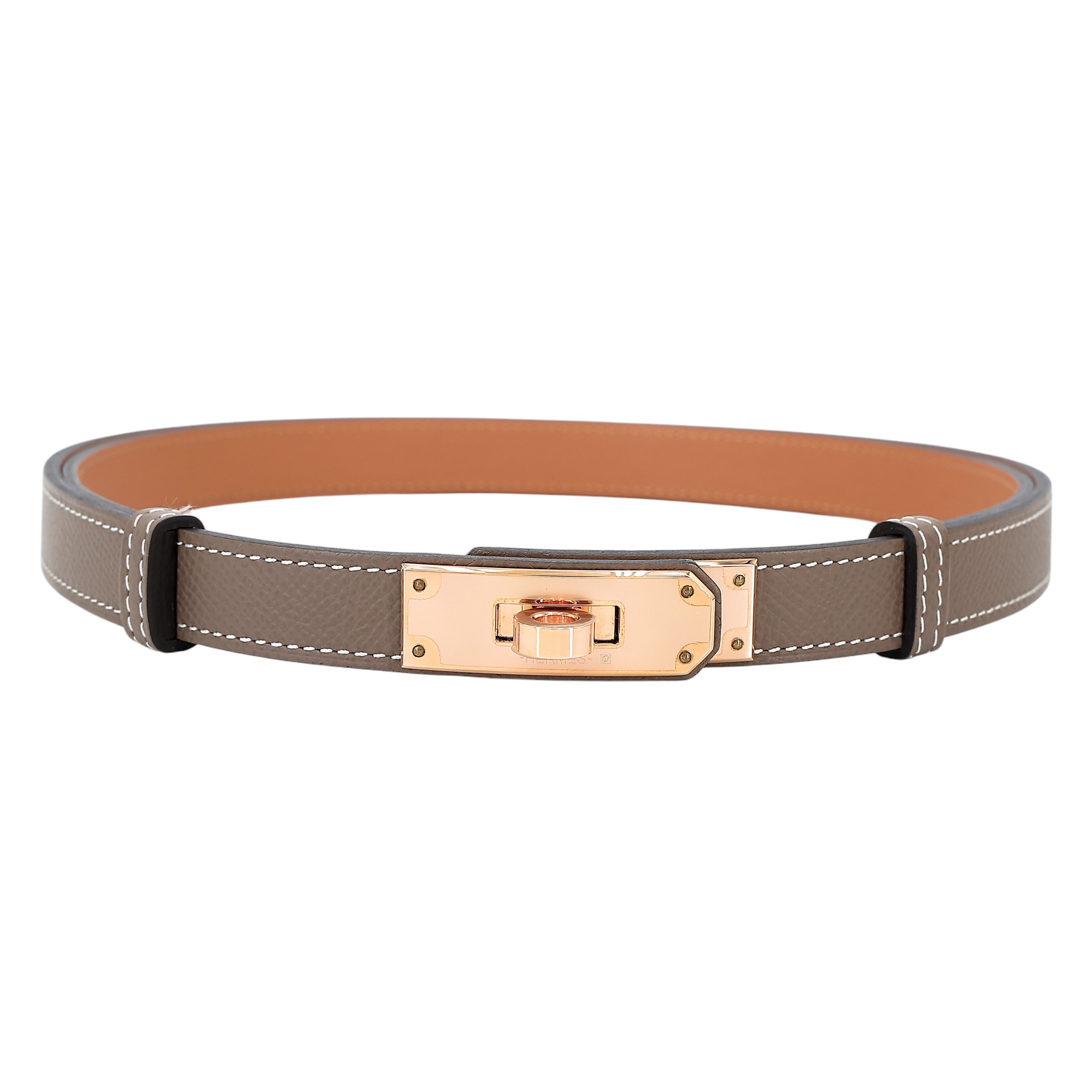 ランク NS 未使用品 HERMÈS エルメス ケリーベルト エトゥープ (18