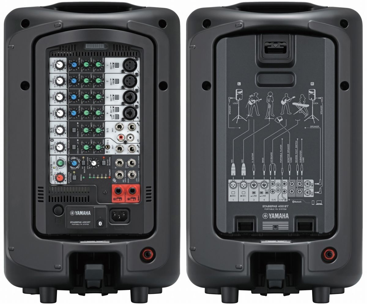 YAMAHA STAGEPAS400BT スピーカースタンド・マイク&マイクスタンド2本