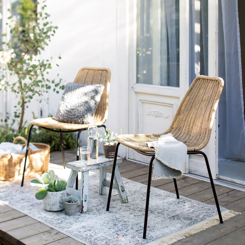 デンマーク企画 ラタン調チェア 2脚組 通販 - ディノス