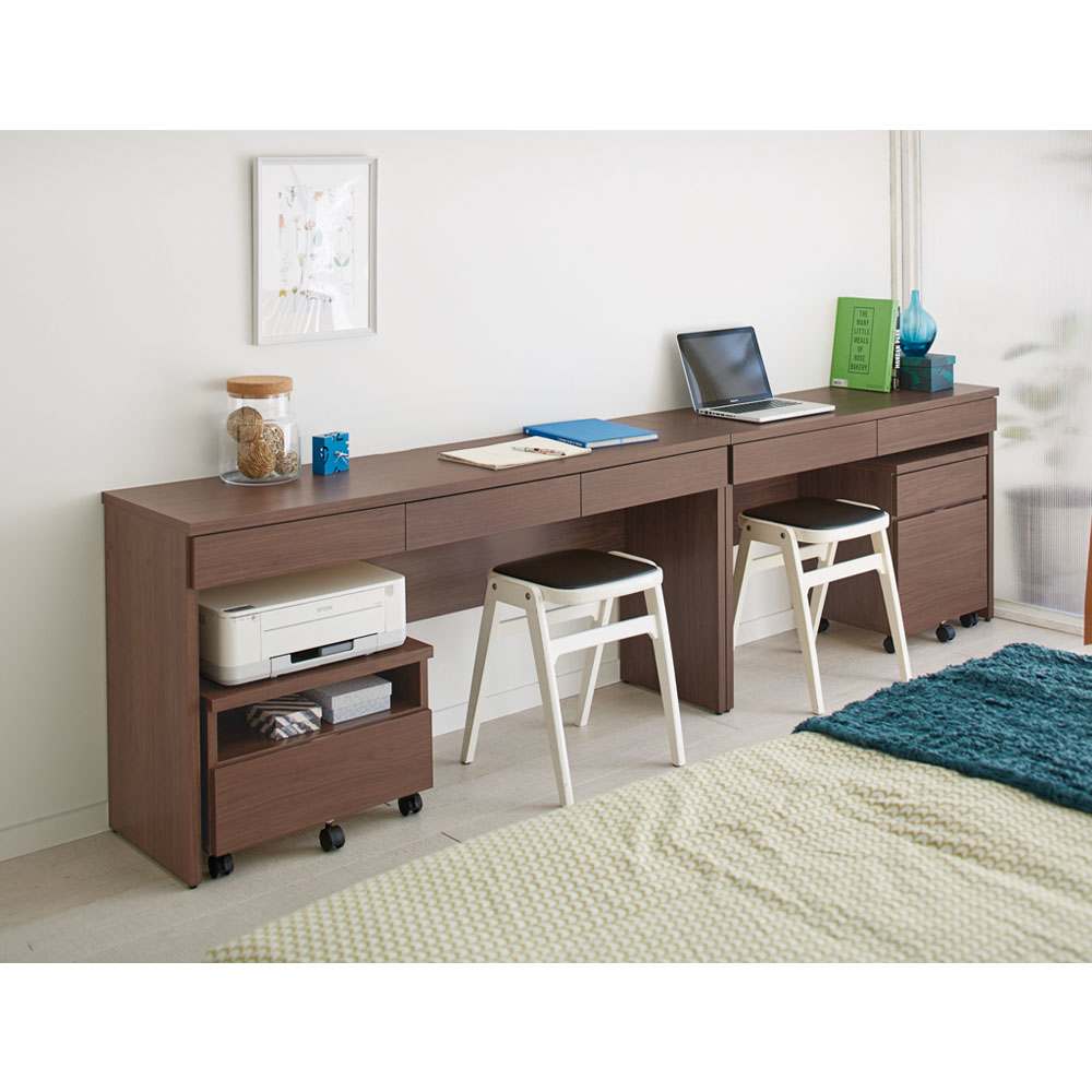 奥行選べるデスクシリーズ デスク単品 幅120cm・奥行40cm（薄型タイプ