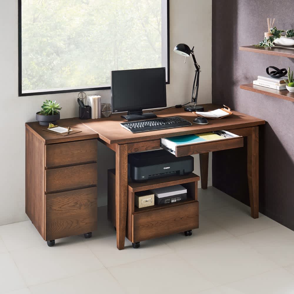 北欧カントリー風 ウッドデスクシリーズ デスク 幅150奥行70cm 通販