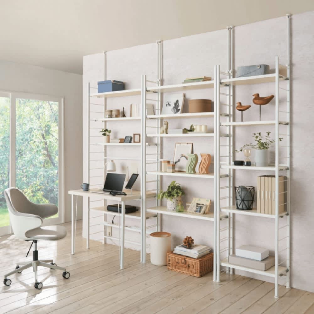 突っ張り式高さ調節シリーズ 伸長デスクラック 幅90cm 通販 - ディノス