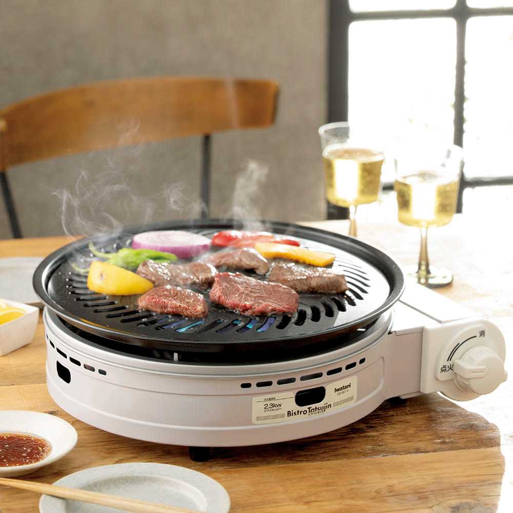 イワタニ ビストロの達人プラス グリルプレート＆焼き肉プレート付きの
