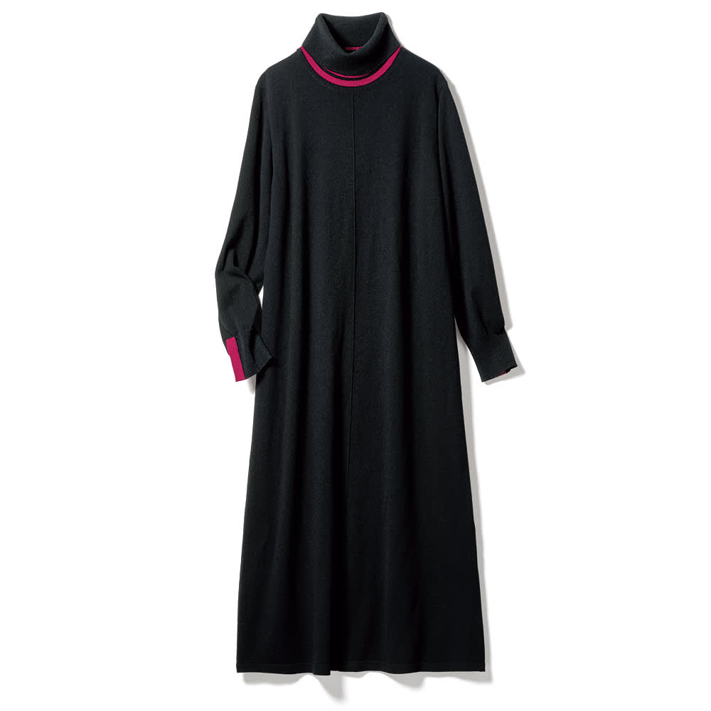 ウールカシミヤ 配色使い ニットワンピース 通販 - ディノス