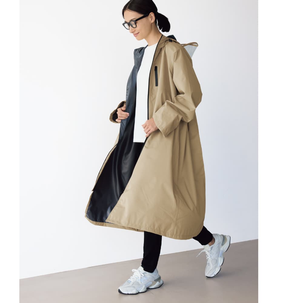 自転車を使う女性の声から生まれた防水レインコート 通販 - ディノス