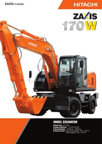 ZX 170W - HITACHI Construction Machinery - PDF Catalogs