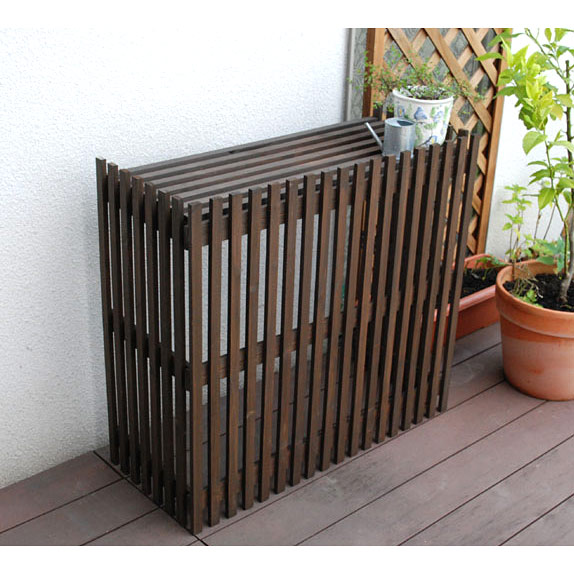 園芸ネット本店｜[送料無料]モダンエアコン室外機カバー小型サイズ