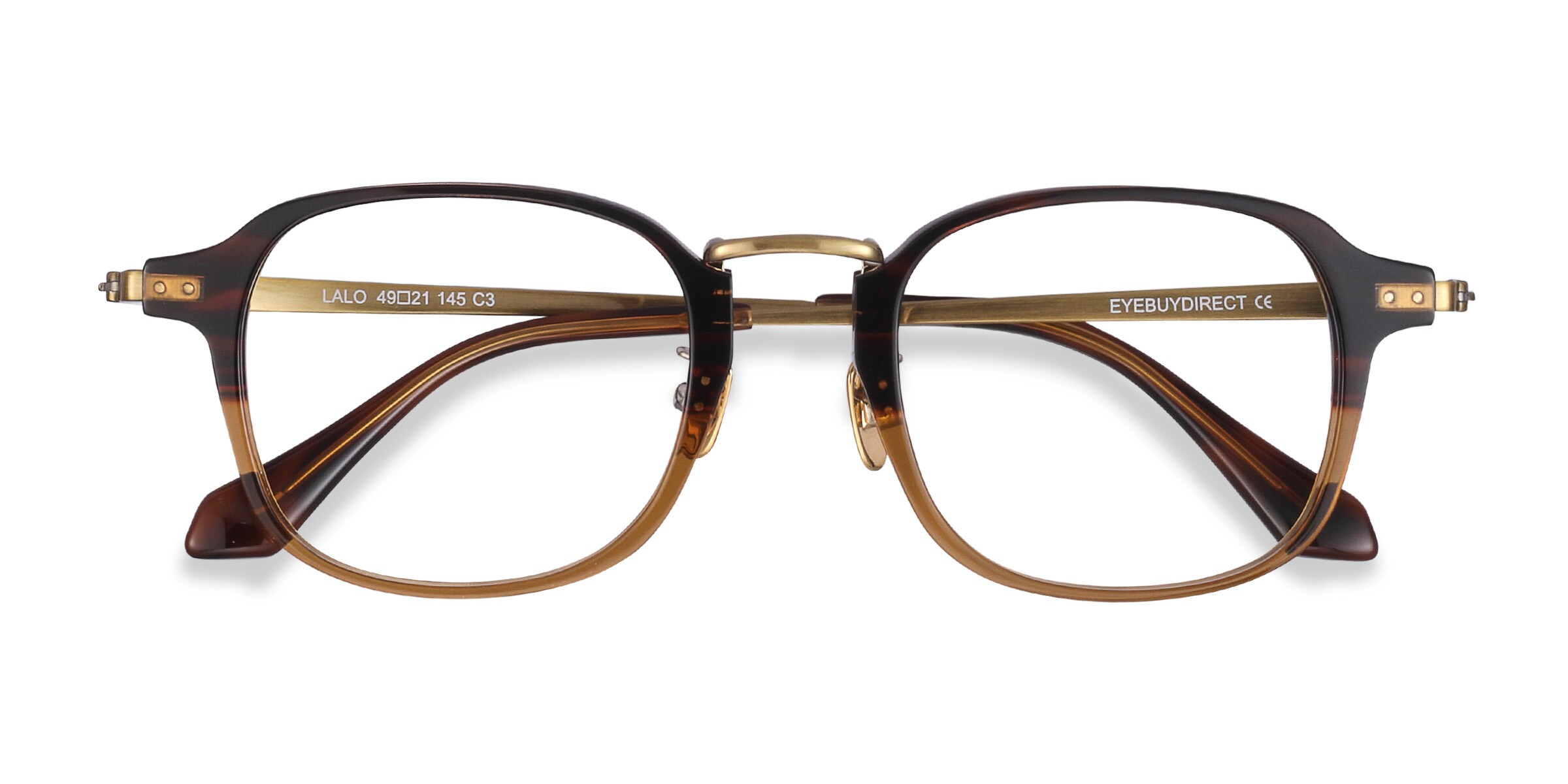 Lalo Rectangle Brown Full Rim Eyeglasses | Eyebuydirect Canada