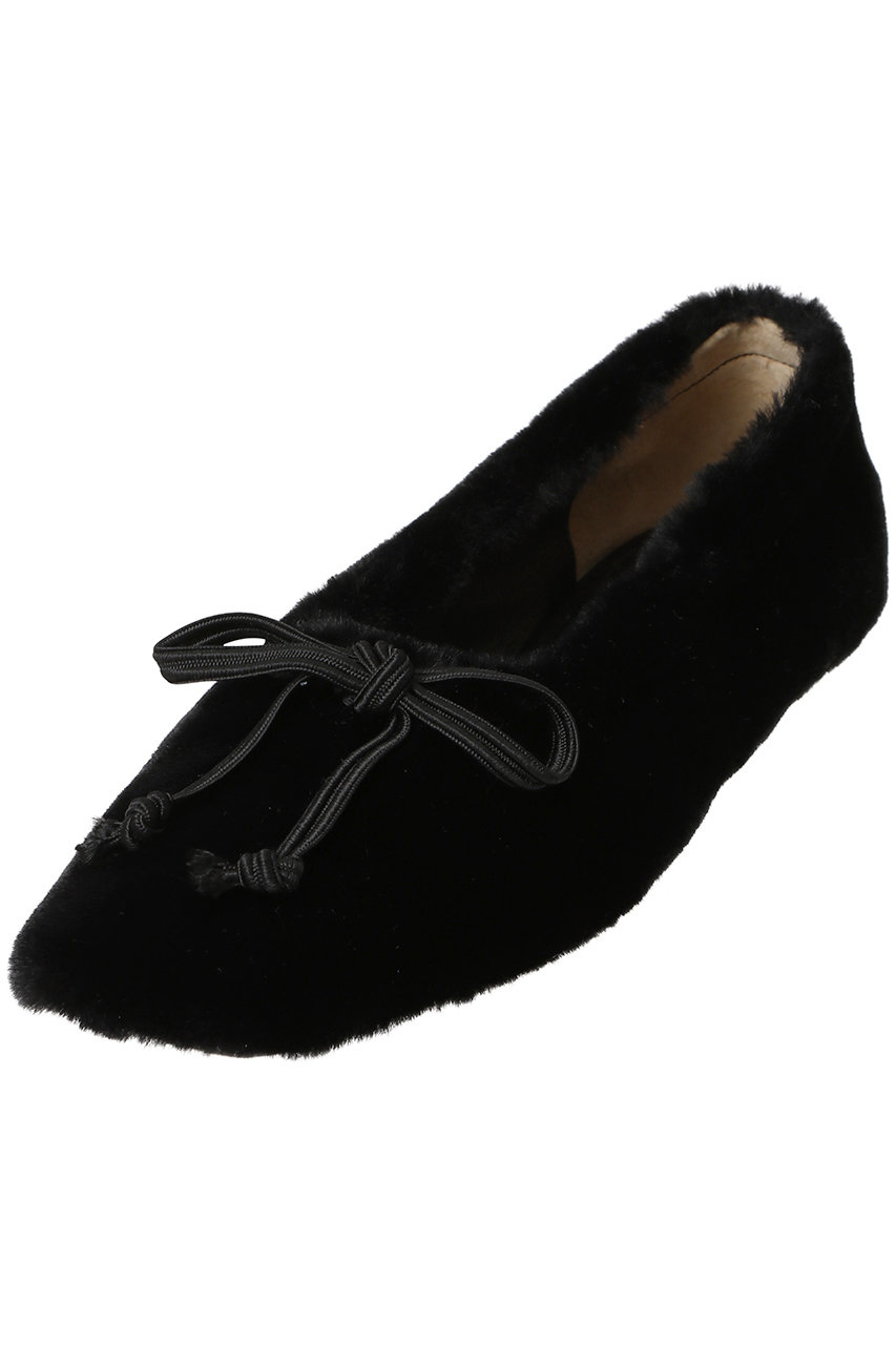 PIPPICHIC(ピッピシック)｜AMBER フェイクファーバレエシューズ