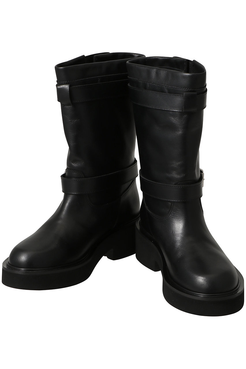 はな本革レザー ファビオルスコーニ エンジニアブーツ 24.0 黒