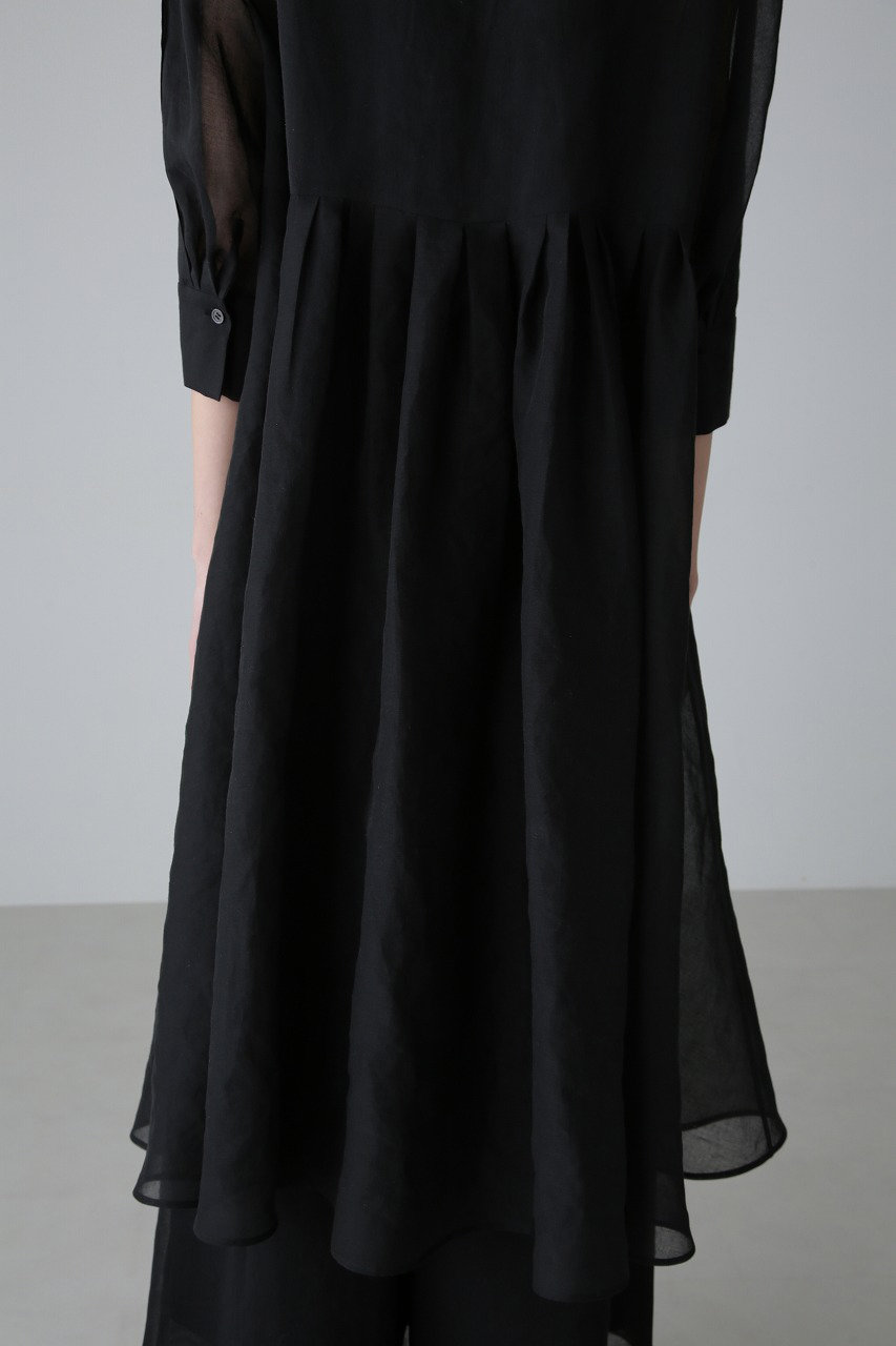 ADORE(アドーア)｜ソフトオーガンジーブラウス/ブラック の通販