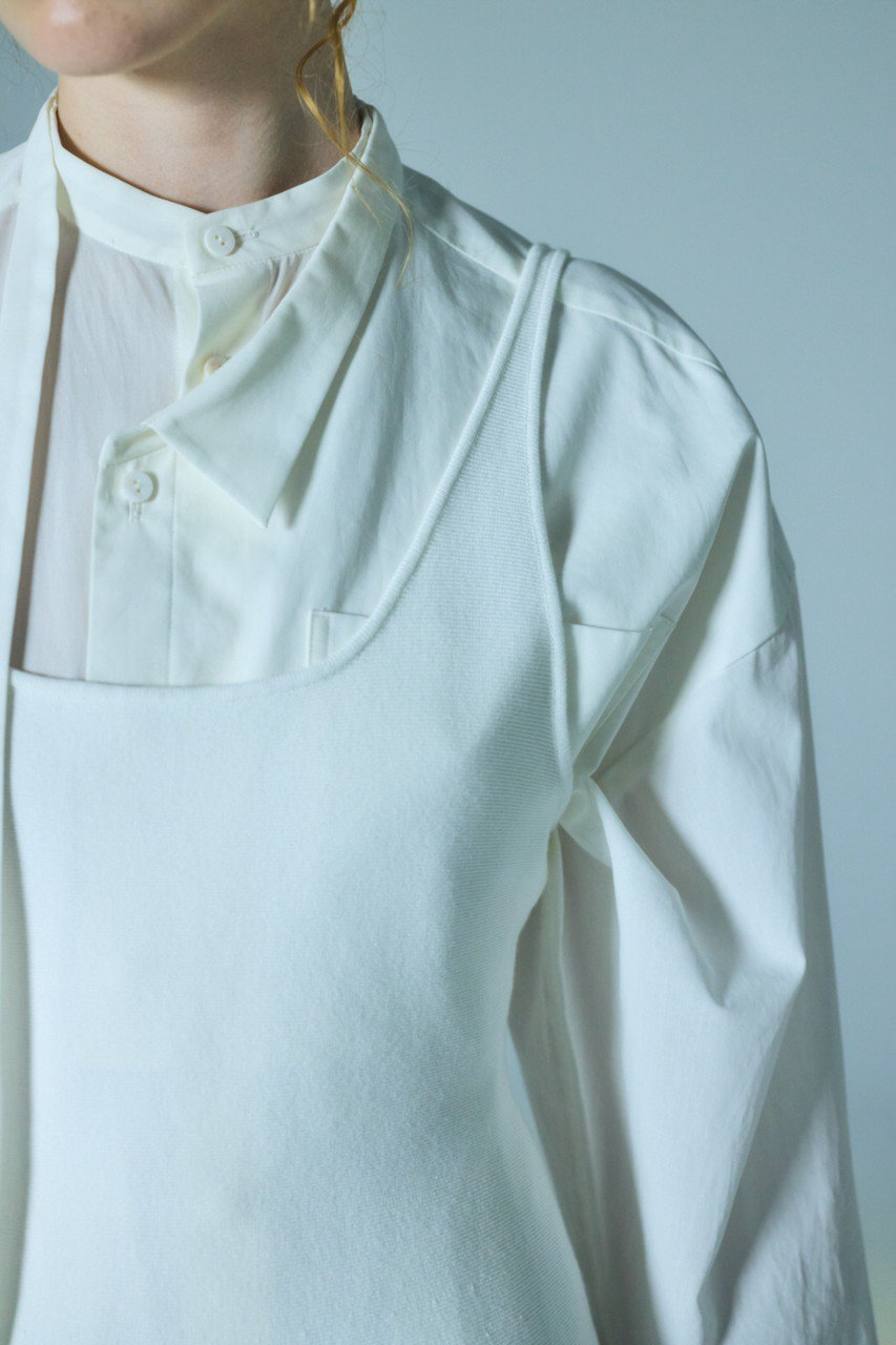 ENFOLD(エンフォルド)｜SUMMER LOOSE SHIRT/シャツ/ホワイト の通販