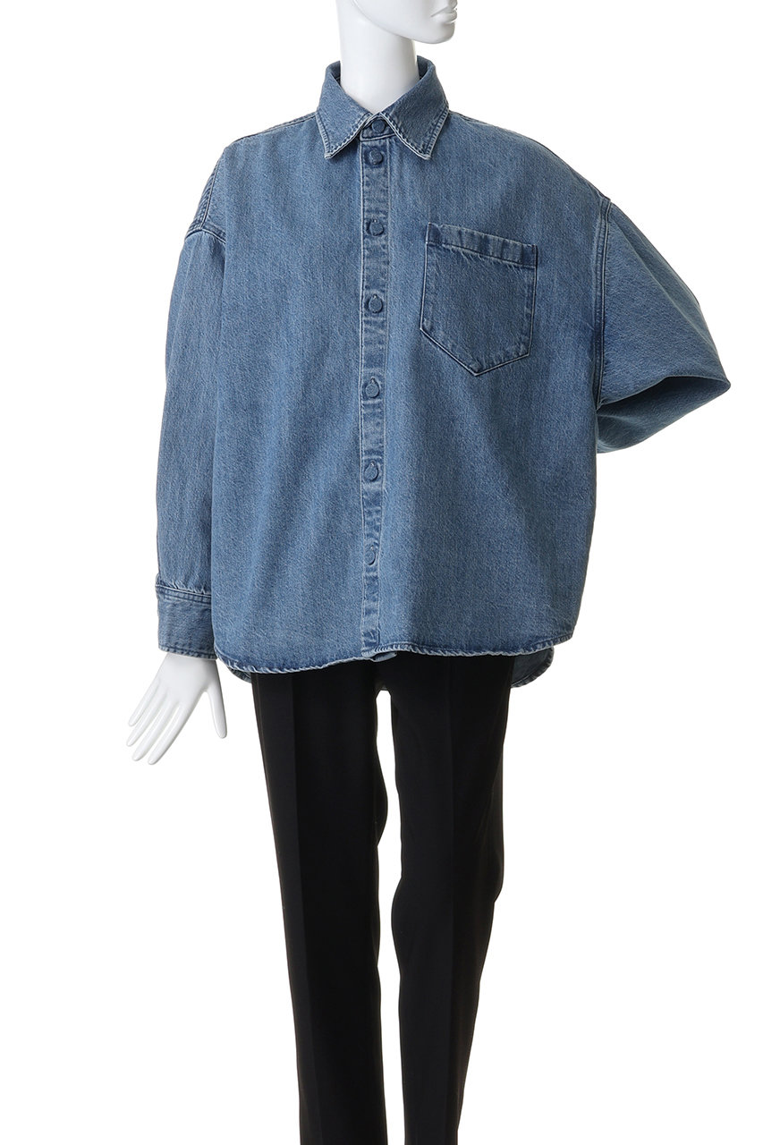 upper hights(アッパーハイツ)｜THE MORGAN デニムシャツ/MID BLUE の