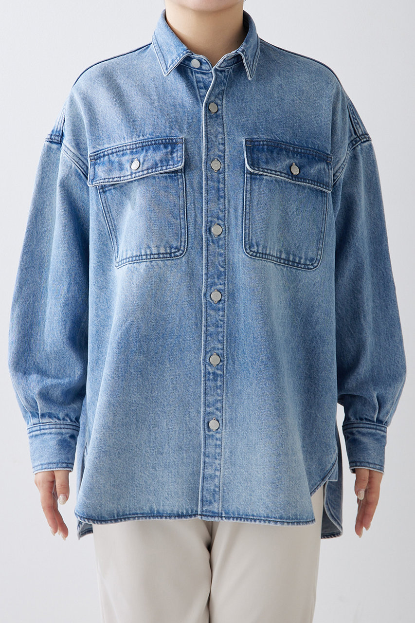 Whim Gazette(ウィム ガゼット)｜ドロップデニムシャツ/インディゴ
