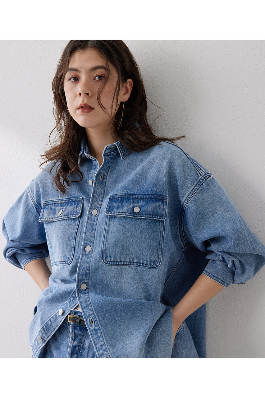 Whim Gazette(ウィム ガゼット)｜ドロップデニムシャツ/インディゴ