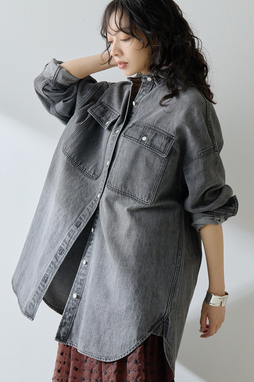 Whim Gazette(ウィム ガゼット)｜コットンヘンプデニムオーバーシャツ